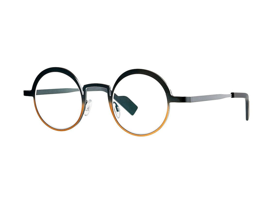 Theo Breath Dual-Tone Metal Round Eyeglasses