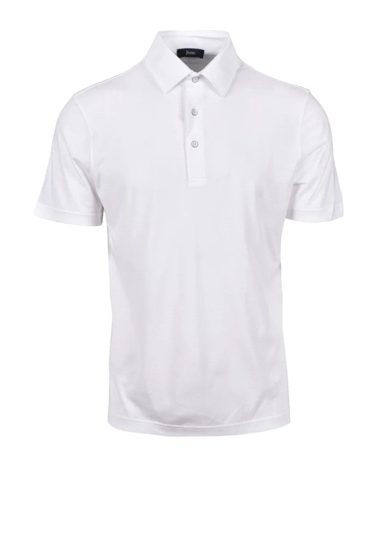 Herno White Cotton Polo