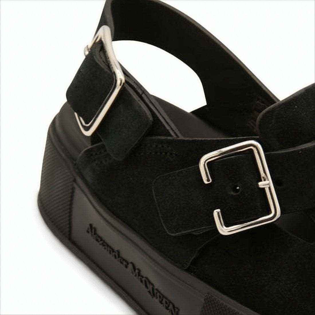 Alexander Mcqueen Platform Sandals With Silver Buckles