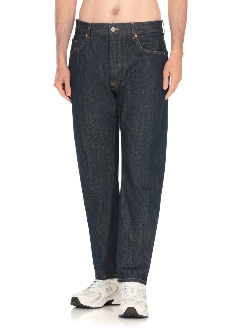 Dondup Relaxed-Fit Cotton Pants With Five-Pocket Design And Contrasting Patch