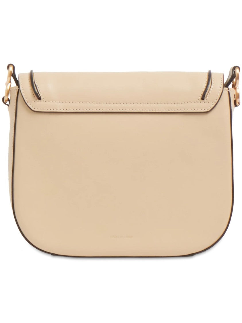 The Bridge Crossbody Structured Smooth Leather Satchel