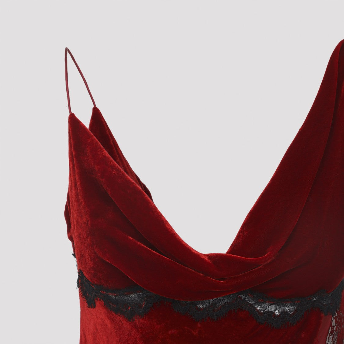 Roberto Cavalli Draped Dark Red Viscose Mini Dress