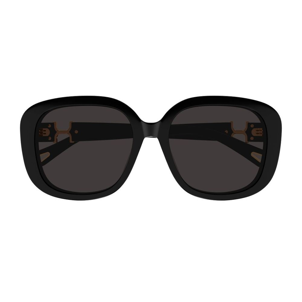 Chloé Ch0303sk Marcie-Linea Chloé Glossy Black Rectangular Acetate Sunglasses