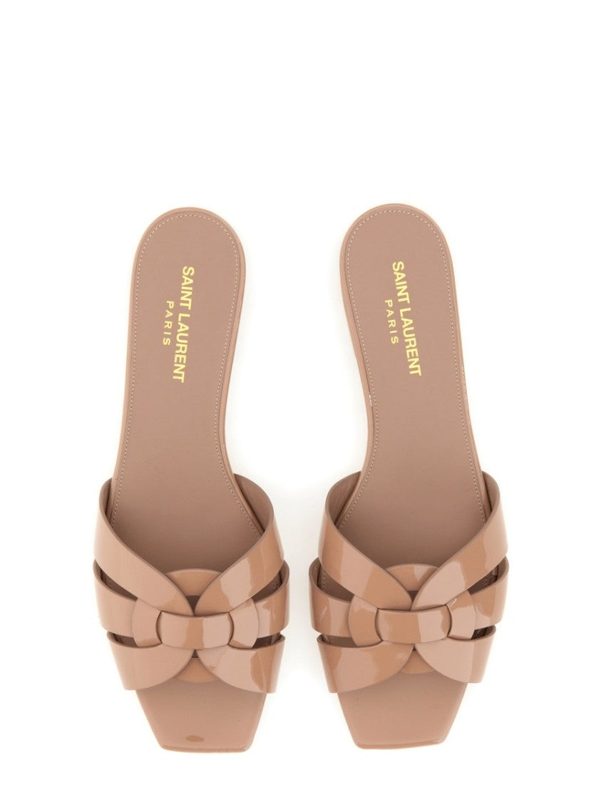 Saint Laurent Nu Pieds Tribute 05 Flat Sandals With Braided Straps