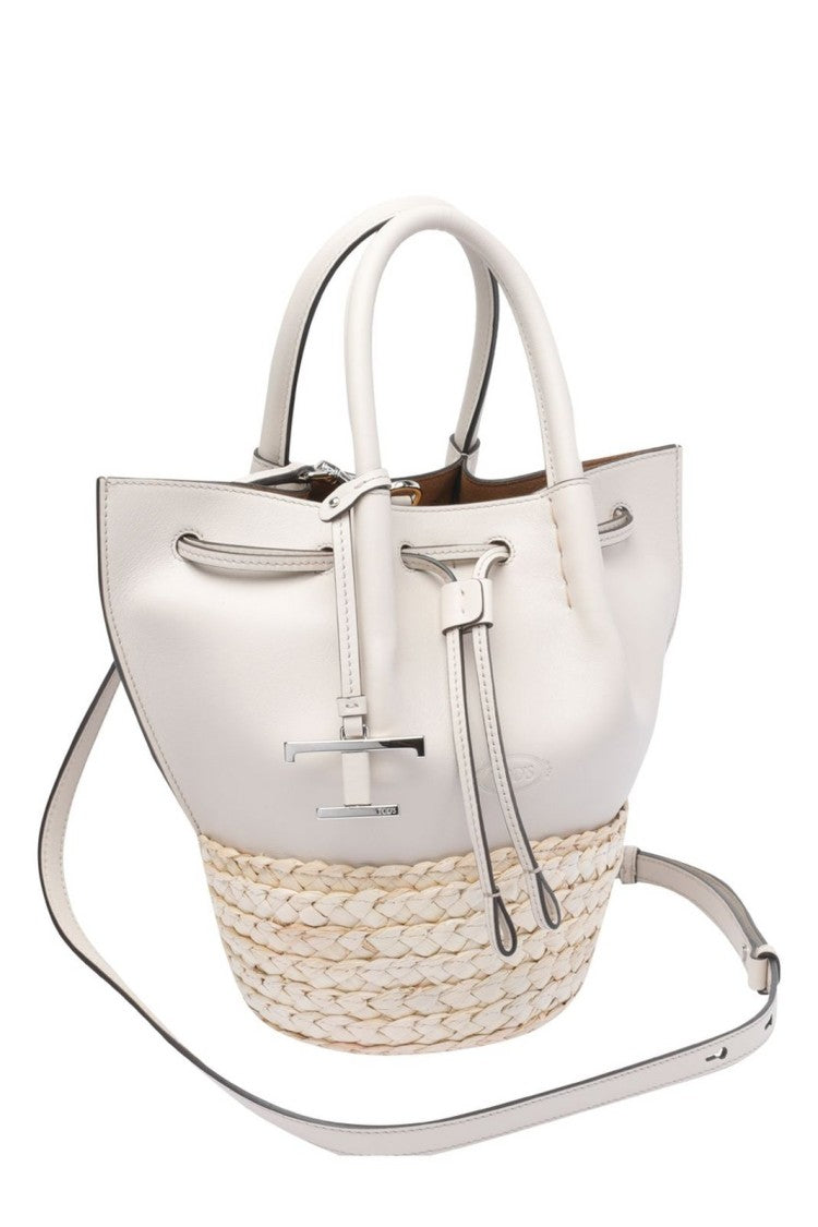 Tod's Structured White Bag With Clean Minimalist Design