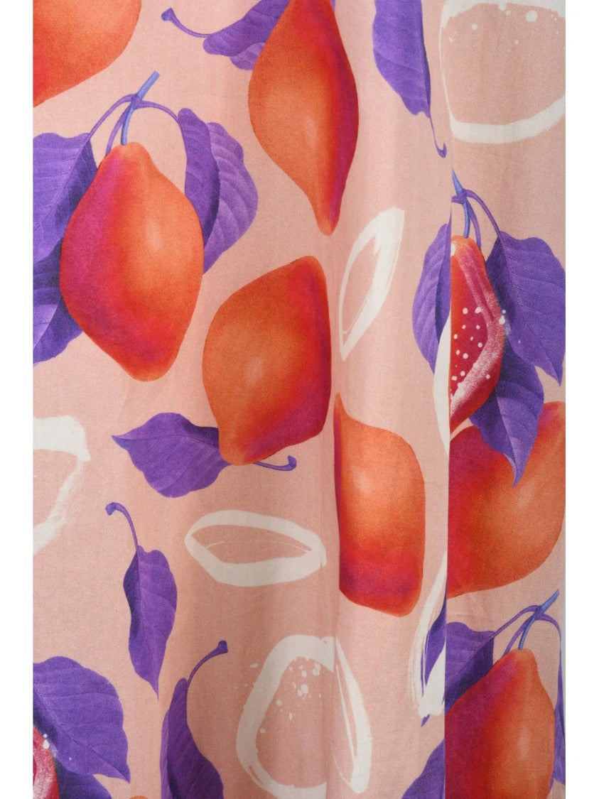 Ps Paul Smith Long Cotton Dress - Pink/Red