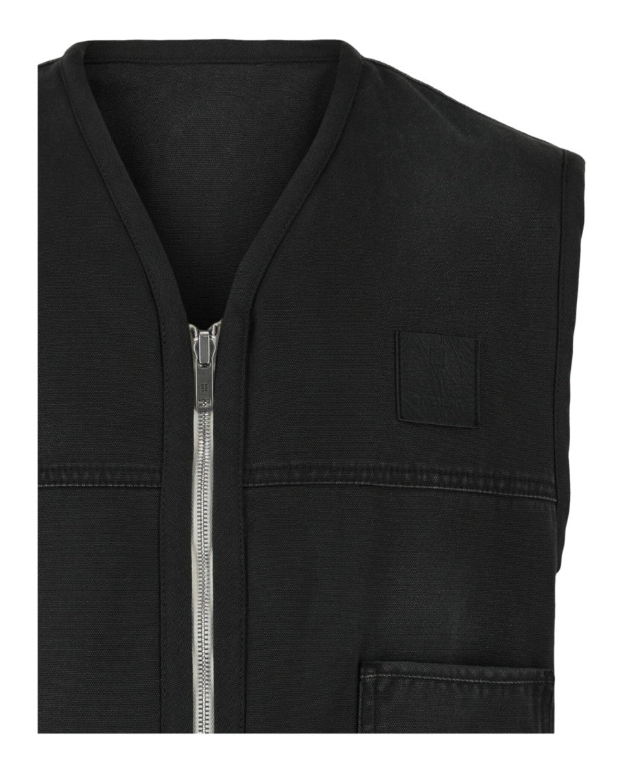 Givenchy Reversible Mixed Material Gilet