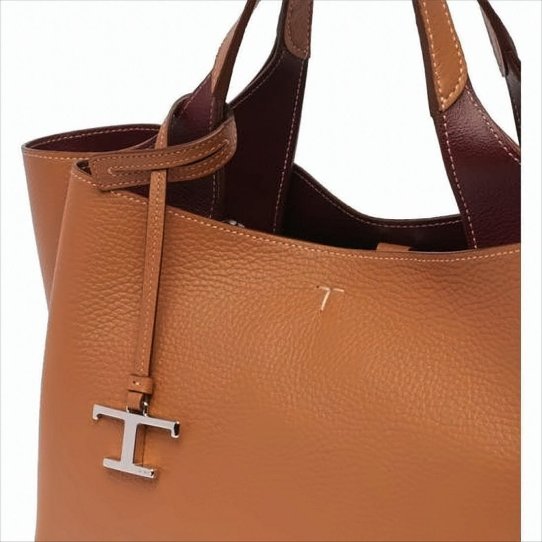 Tod's Textured Leather Tote Bag With Adjustable Shoulder Strap