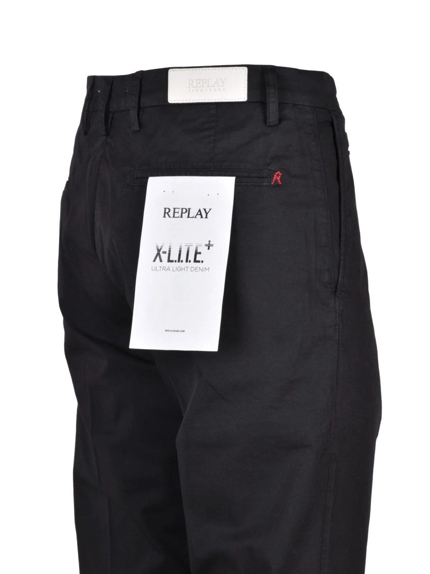 Replay Modern Slim-Fit Chino Trousers With Belt Loops