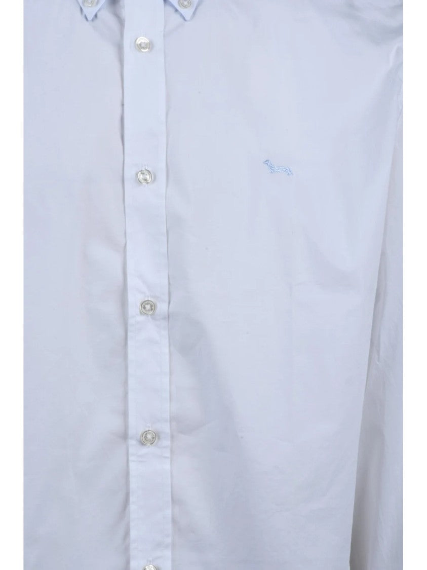 Harmont&Blaine White Cotton Elastane Stretch Shirt