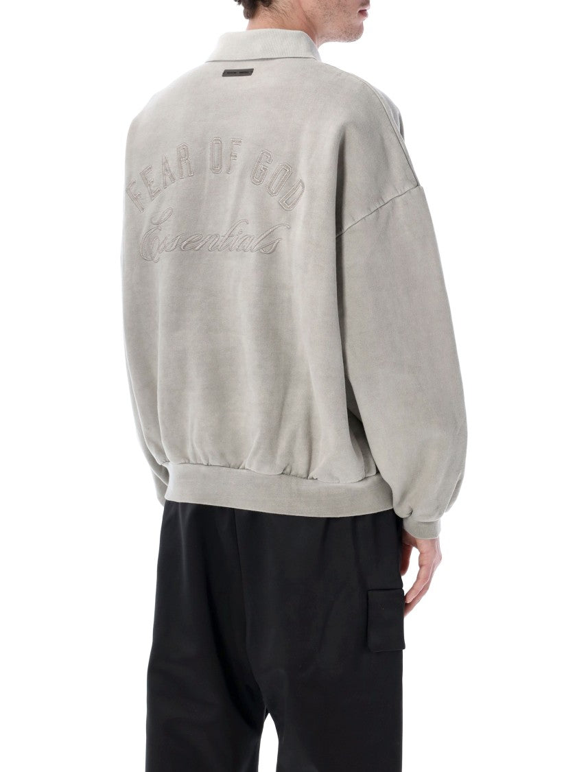 Fear Of God Fleece Embroidered Classic Polo Shirt