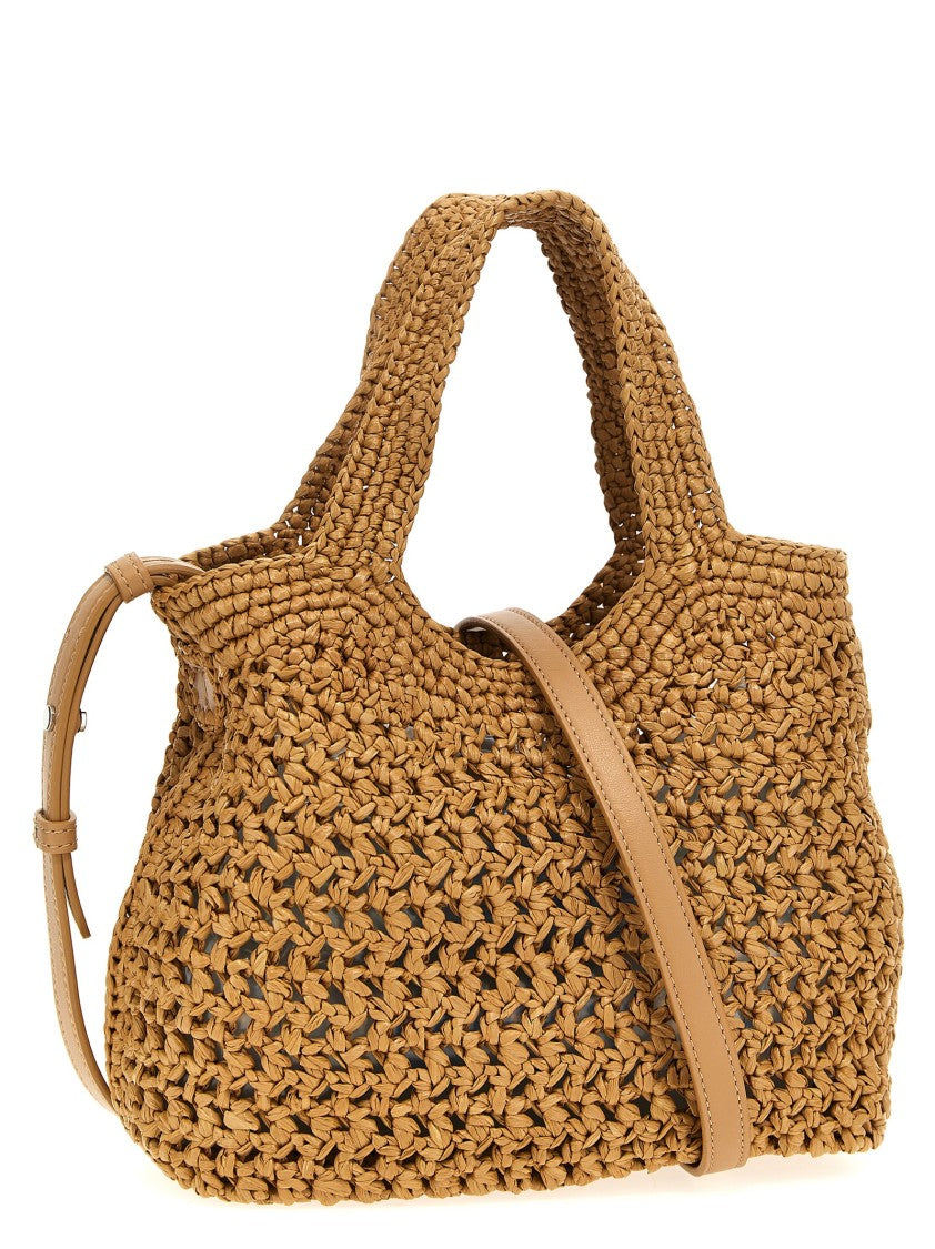 Tod's Small Raffia Shopping Bag