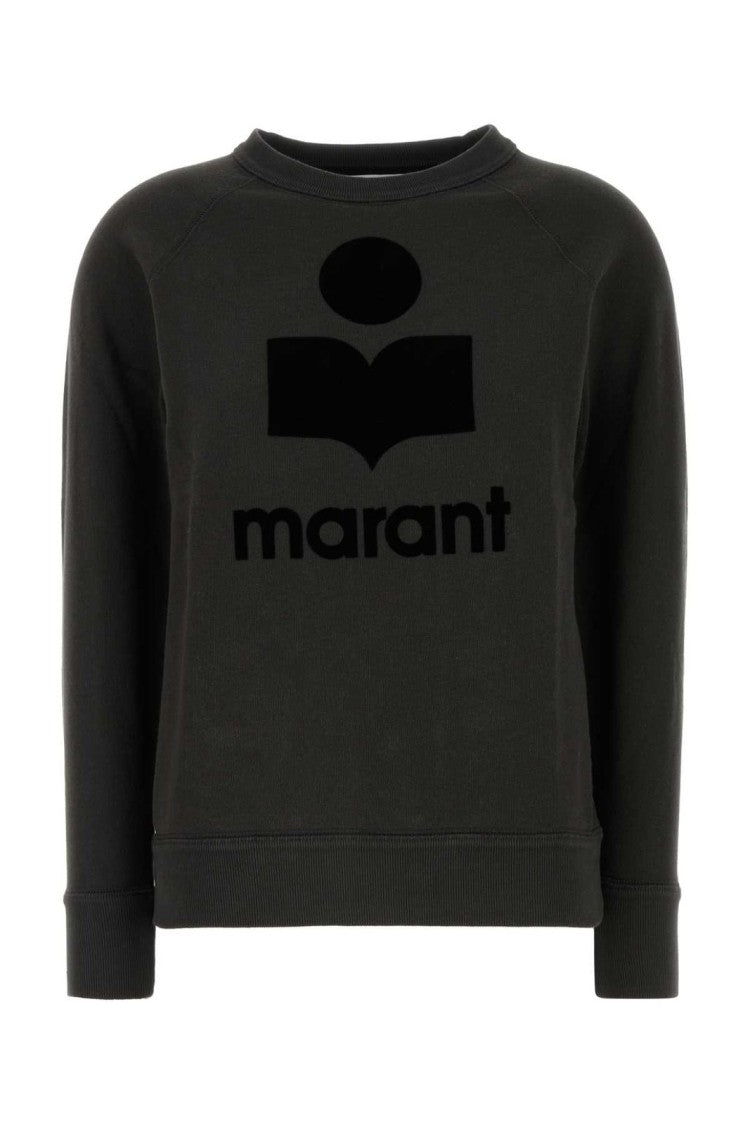 Isabel Marant Graphic Logo Long-Sleeve Sweatshirt With Relaxed Fit