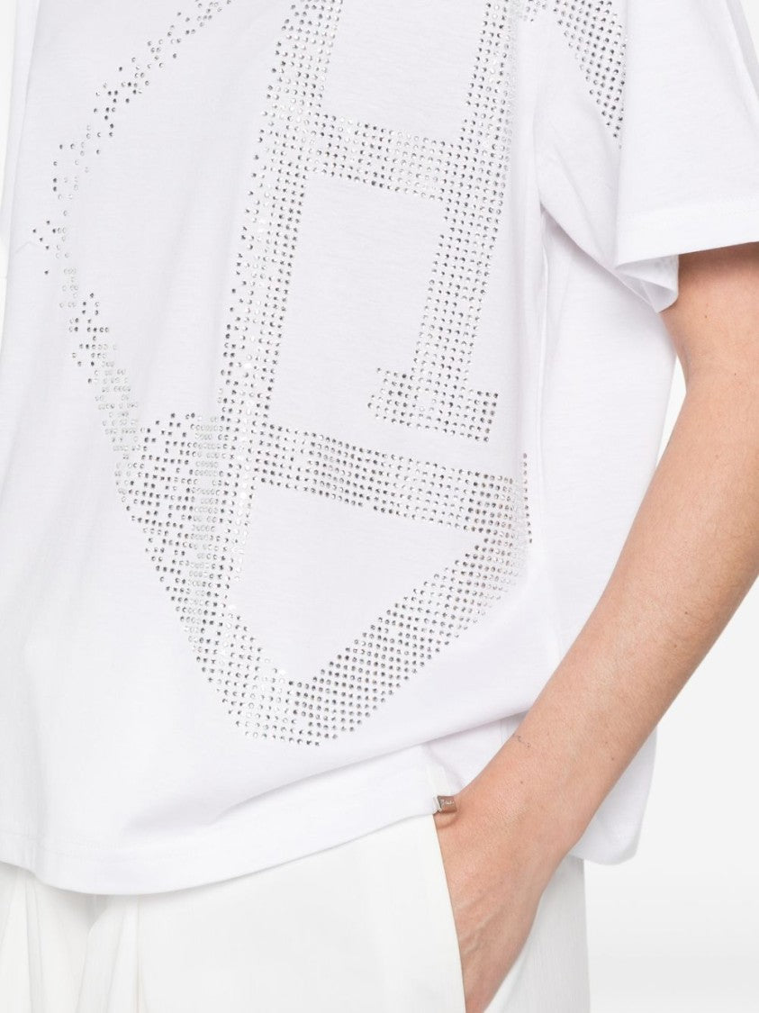 Herno White Stud Detail T-Shirt