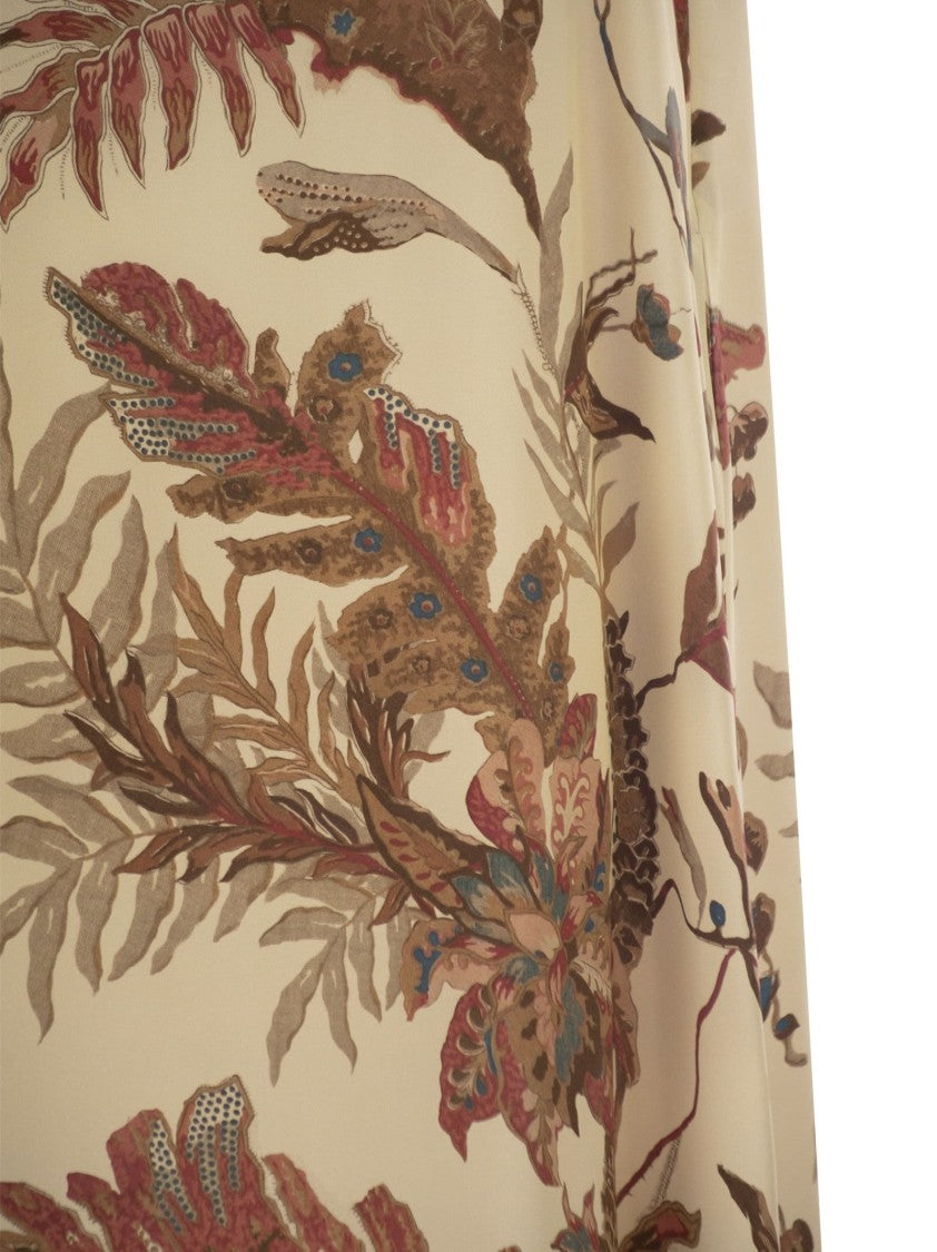 Max Mara Revere - Printed Silk T-Shirt Dress