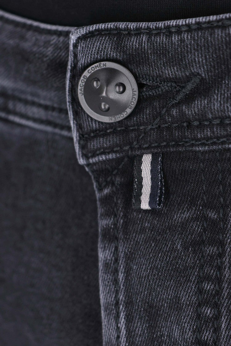 Jacob Cohen Saffiano Label Cotton-Modal Stretch Jeans Nick Fit