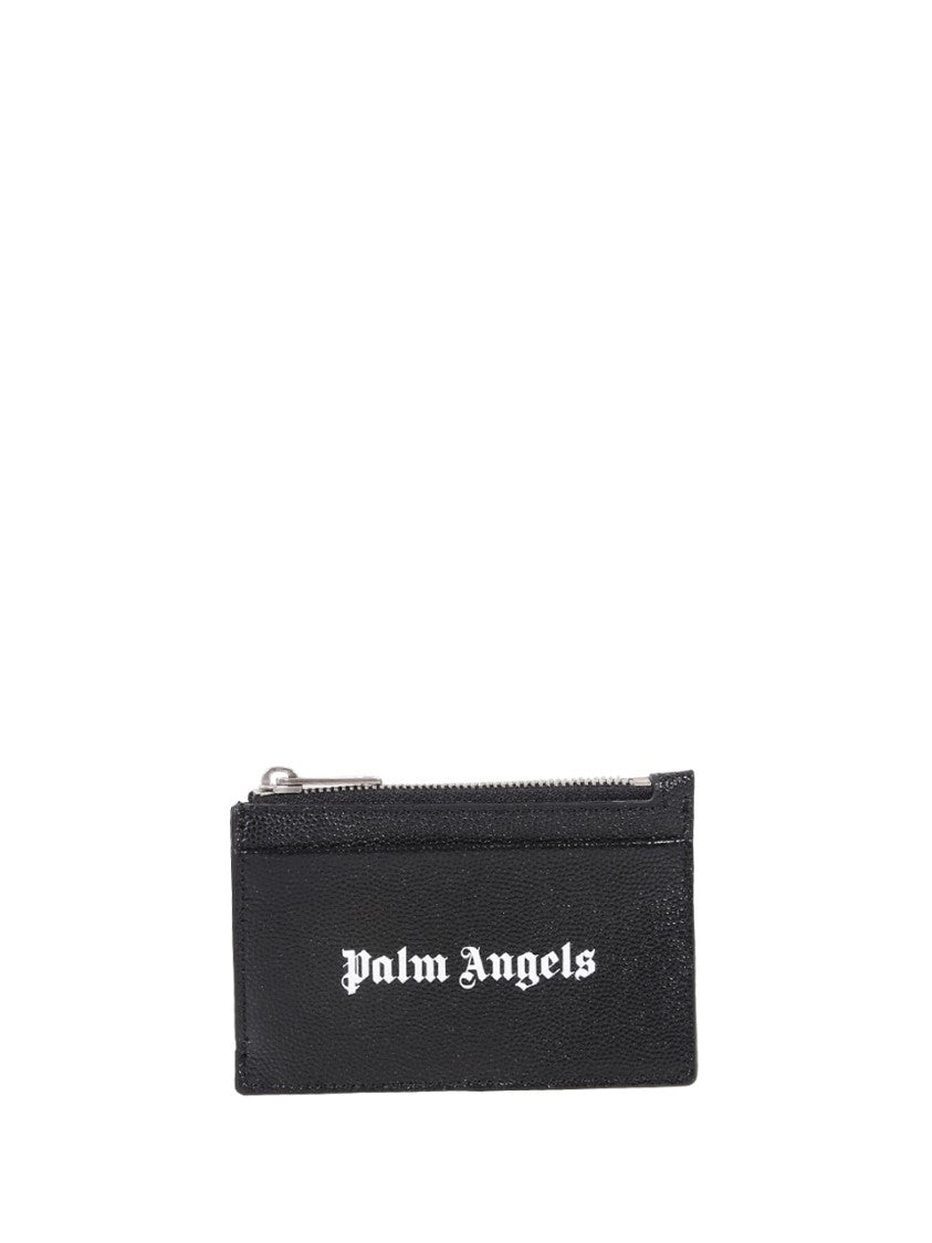 Palm Angels Zip Card Holder Caviar