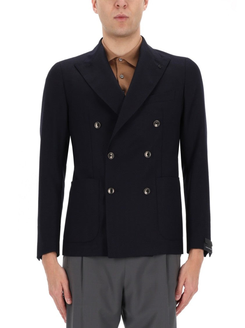 Tagliatore Montecarlo Virgin Wool Structured Blazer