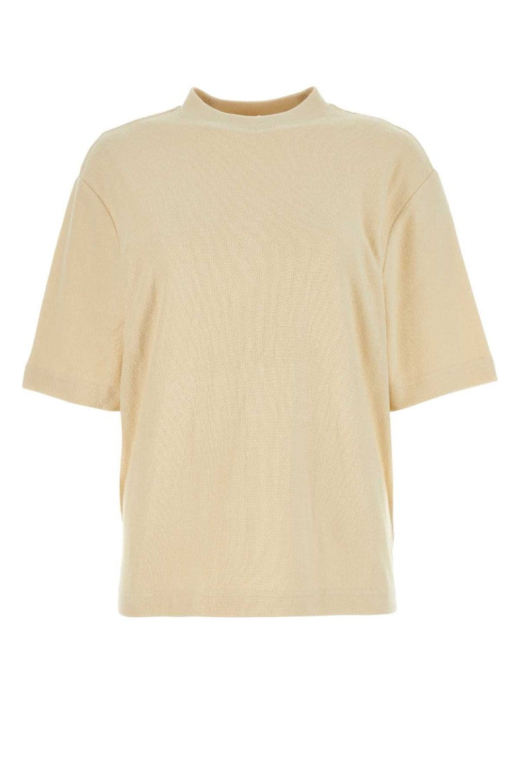 Burberry Cream Terry Fabric Oversize T-Shirt