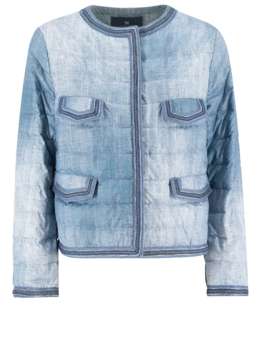 Ermanno Scervino Quilted Jacket With Vintage Wash