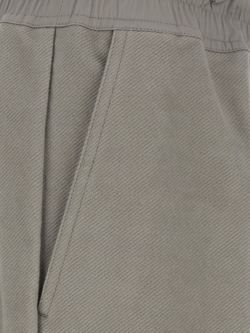 Rick Owens Relaxed Fit Drawstring Pants With Flared Leg