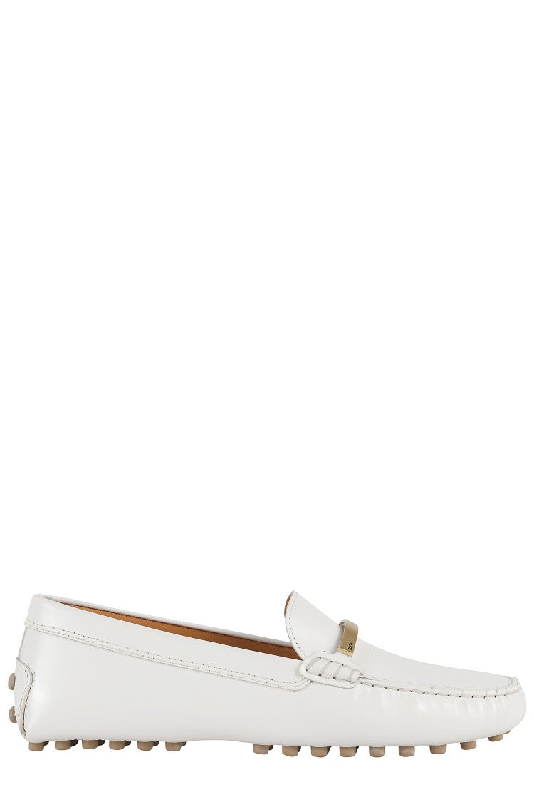 Tod's Glossy Leather Moccasins