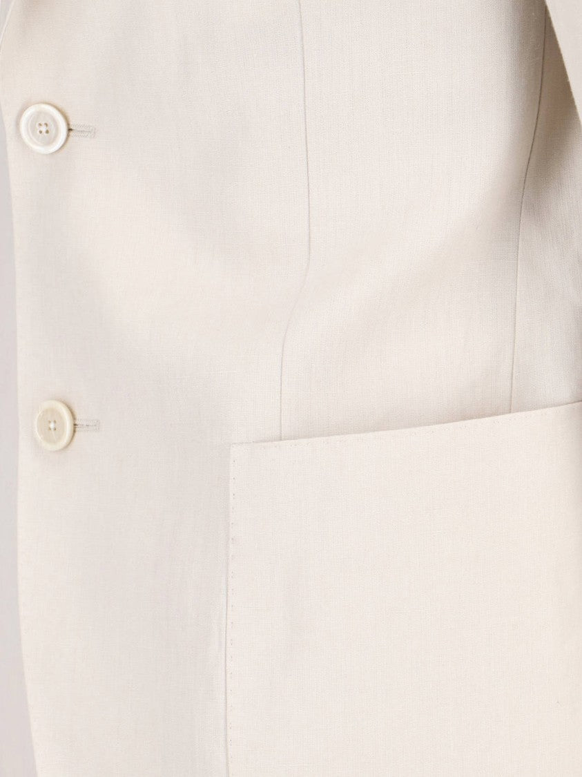 Lardini Single-Breasted Blazer White