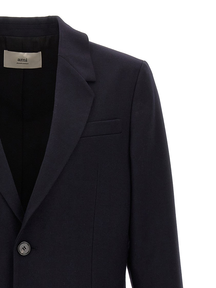 Ami Single-Breasted Wool Blazer