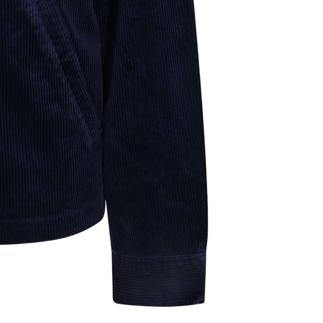 Polo Ralph Lauren Textured Corduroy Jacket With Zip-Up Front And Pointed Collar