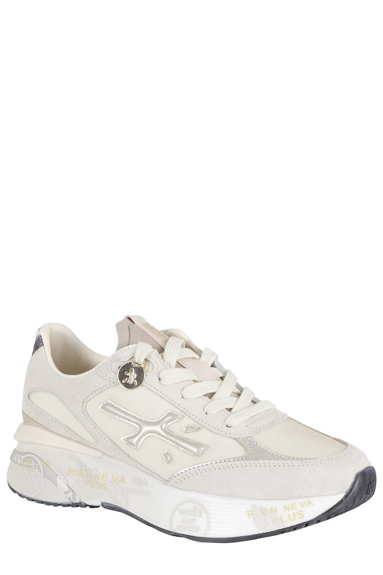 Premiata Cream Moerund 8080 Side-Logo Polyester Sneakers