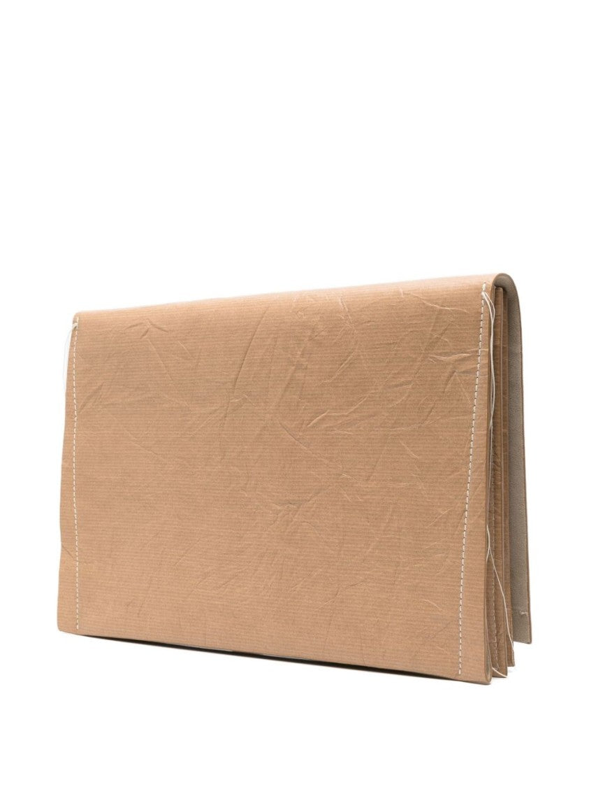 Givenchy Beige Drawstring Bag With Rectangular Patch