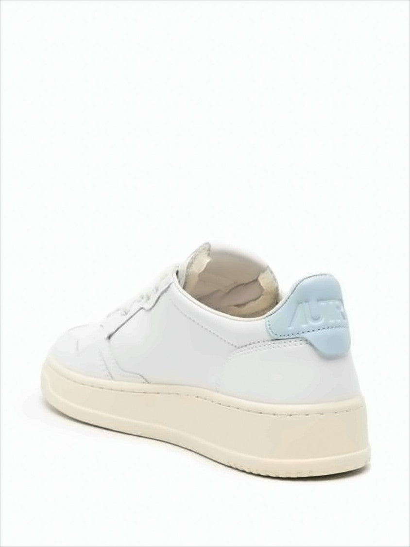 Autry Leather Low-Top Sneakers With Perforated Detail And Cushioned Sole
