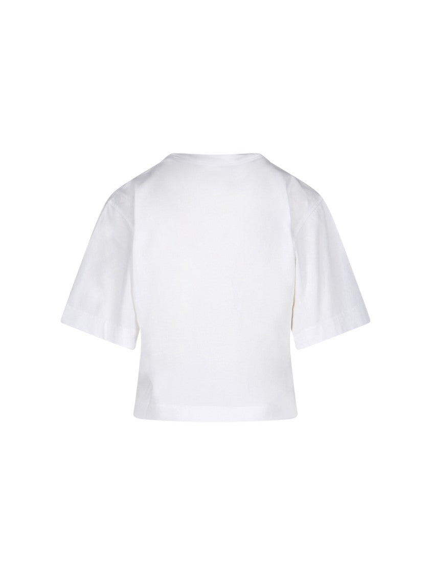 Off-White Crop Logo T-Shirt – White