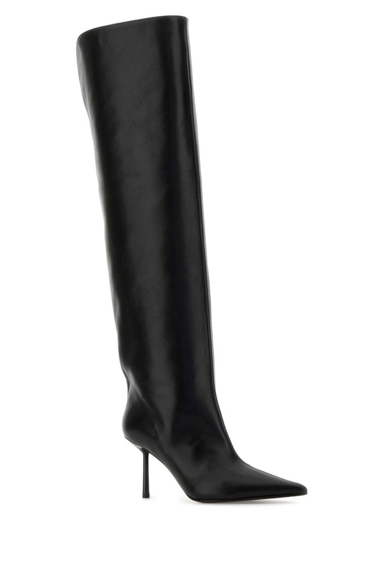 Le Silla Black Leather Bella Boots
