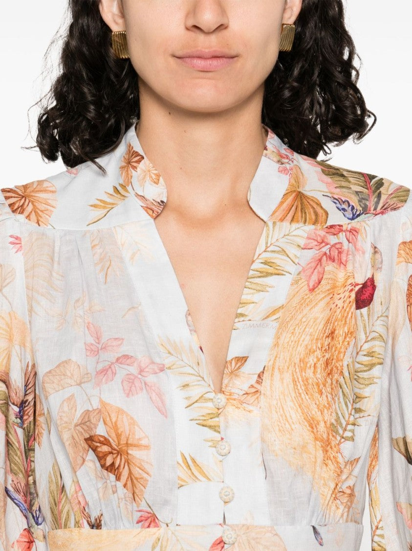 Zimmermann Ascension Plunge Mini Dress