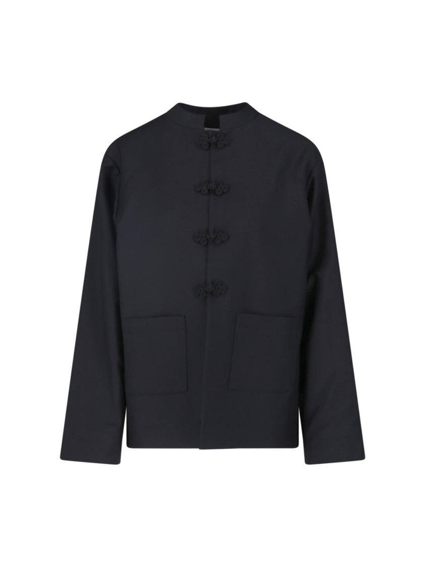 Róhe Pankou Mandarine Collar Wool-Blend Blazer