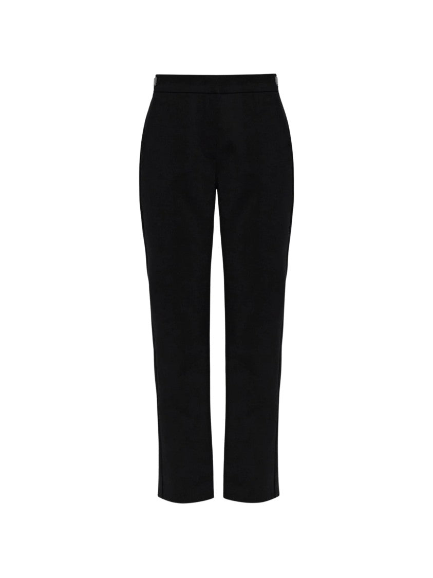 Max Mara Mxmacino Tailored Cropped Black Straight-Leg Pants