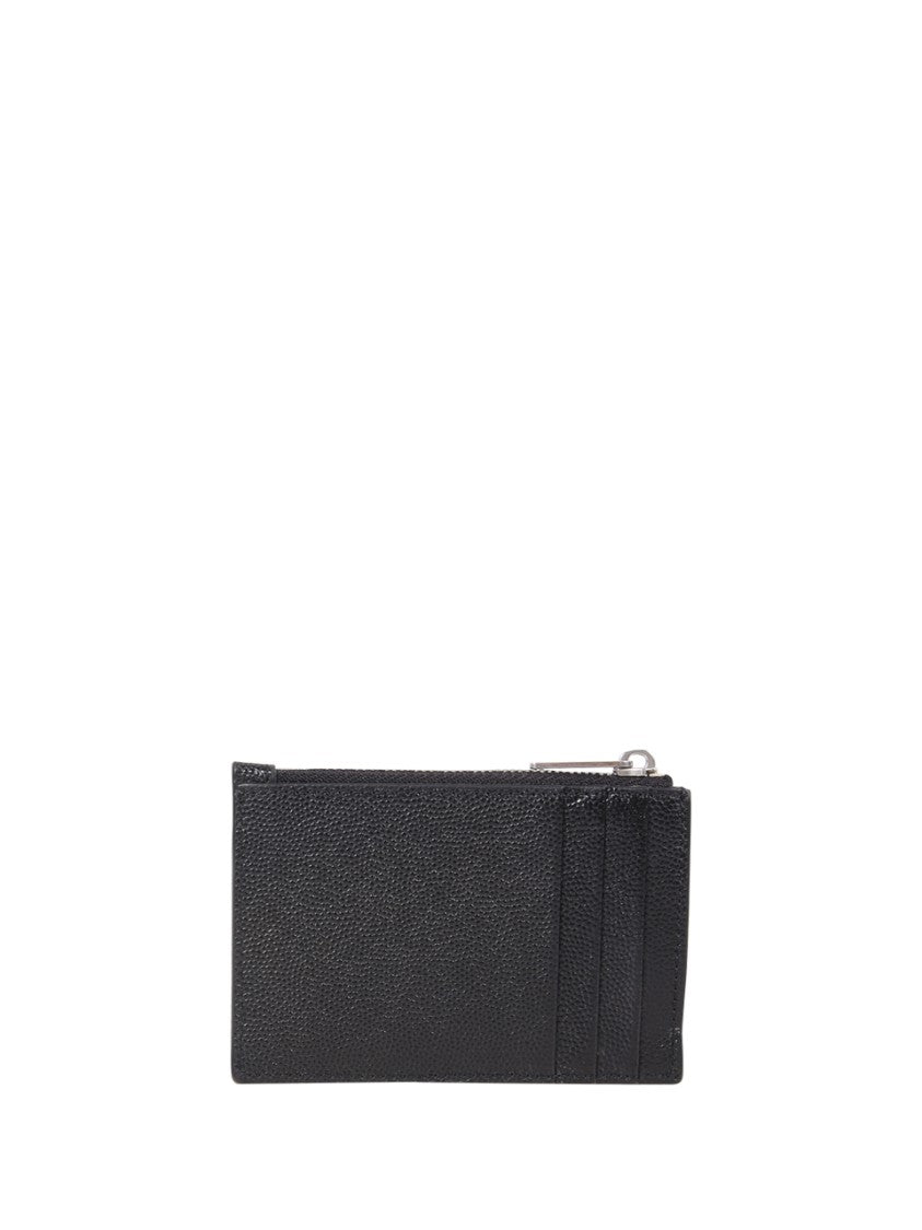 Palm Angels Zip Card Holder Caviar