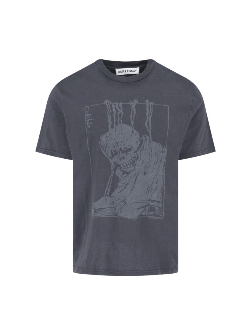 Our Legacy "Angry Fan Mail" T-Shirt – Grey