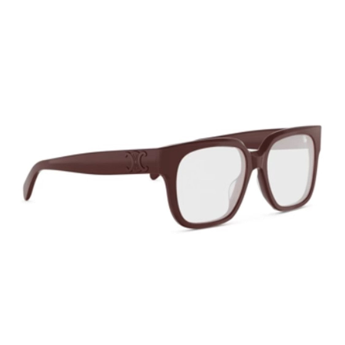 Celine Brown Triomphe Acetate Softly Squared Sunglasses
