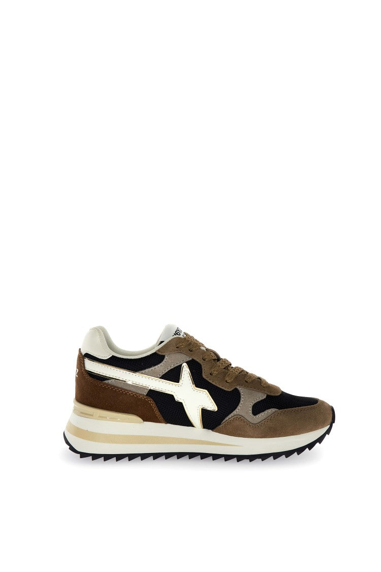 W6yz Technical Fabric And Suede Sneakers