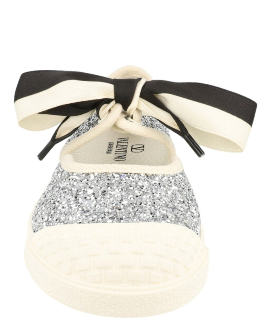 Valentino Bay By Bay Glitter Ballerina Sneakers