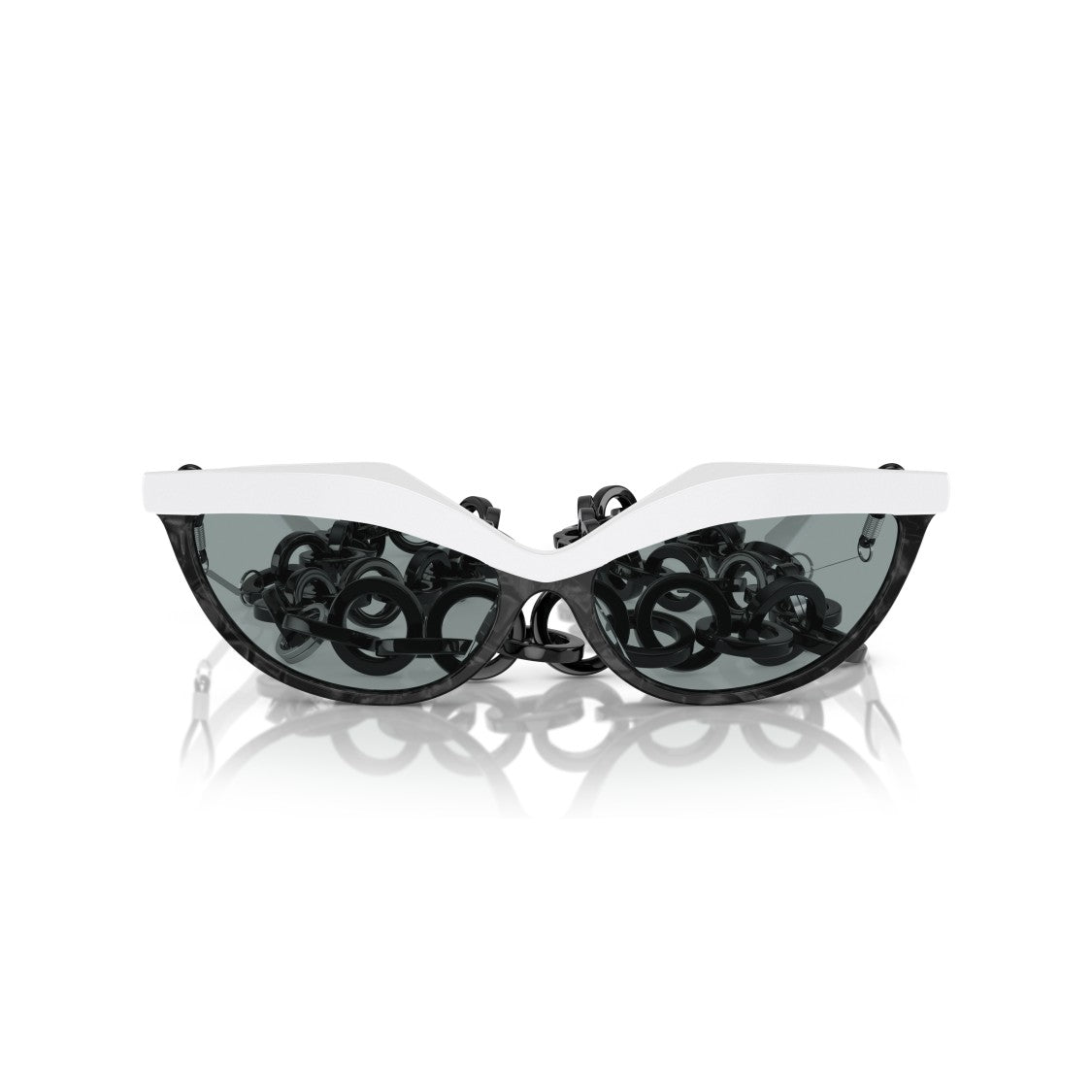 Luxottica 5070 Sole Cat-Eye Sunglasses With Chunky Chain Detail