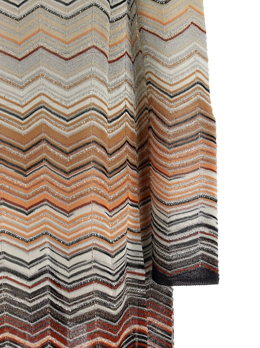 Missoni Chevron Lamé Cardigan