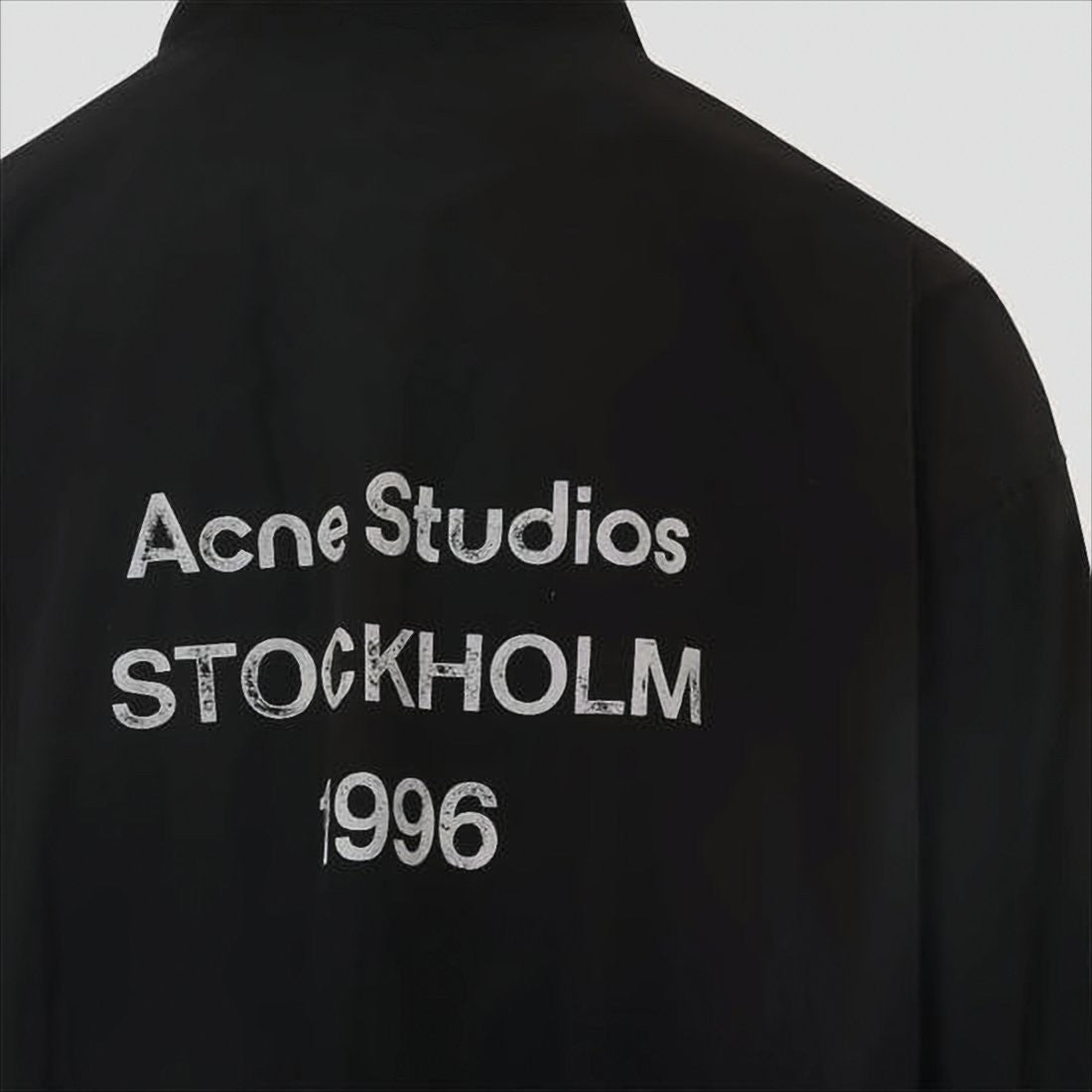 Acne Studios High-Collar Casual Jacket With Logo Detail