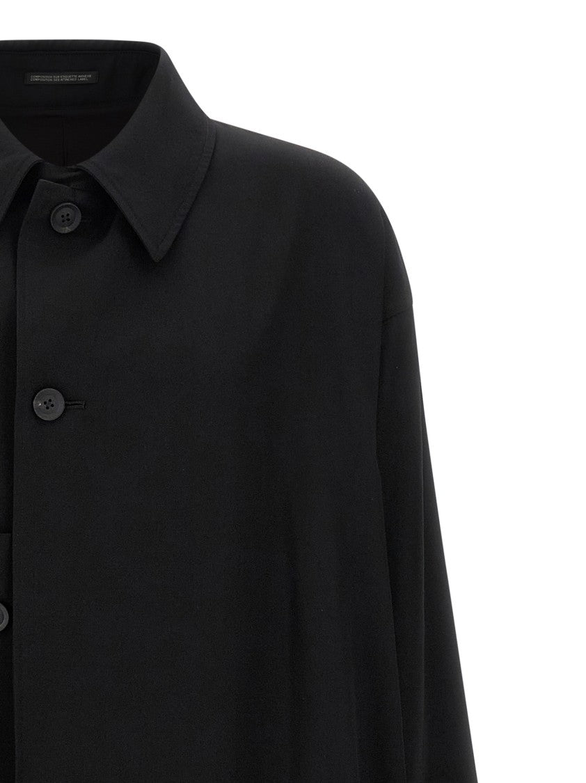 Yohji Yamamoto Light Wool Trench Coat
