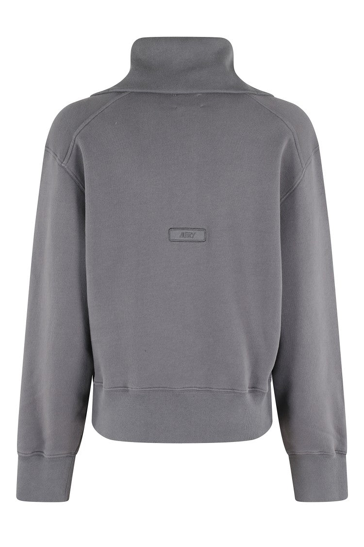 Autry Boxy Grey Cotton Sweatshirt