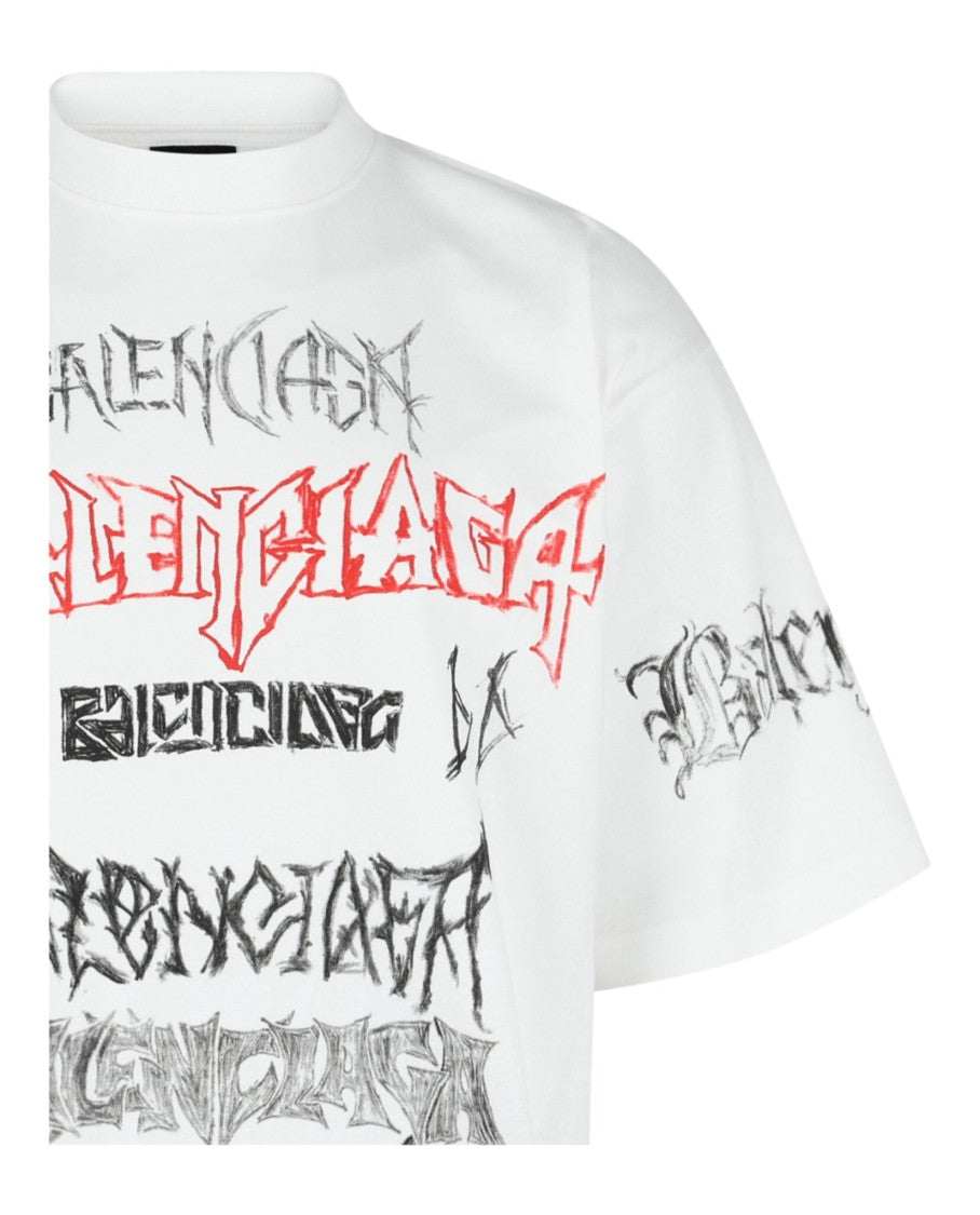 Balenciaga Metal Logo Oversized T-Shirt