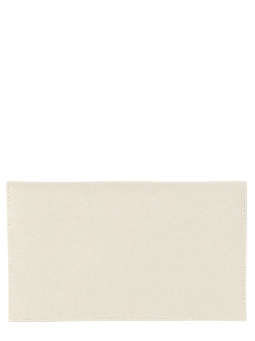 Saint Laurent Rectangular Calfskin Leather Pouch