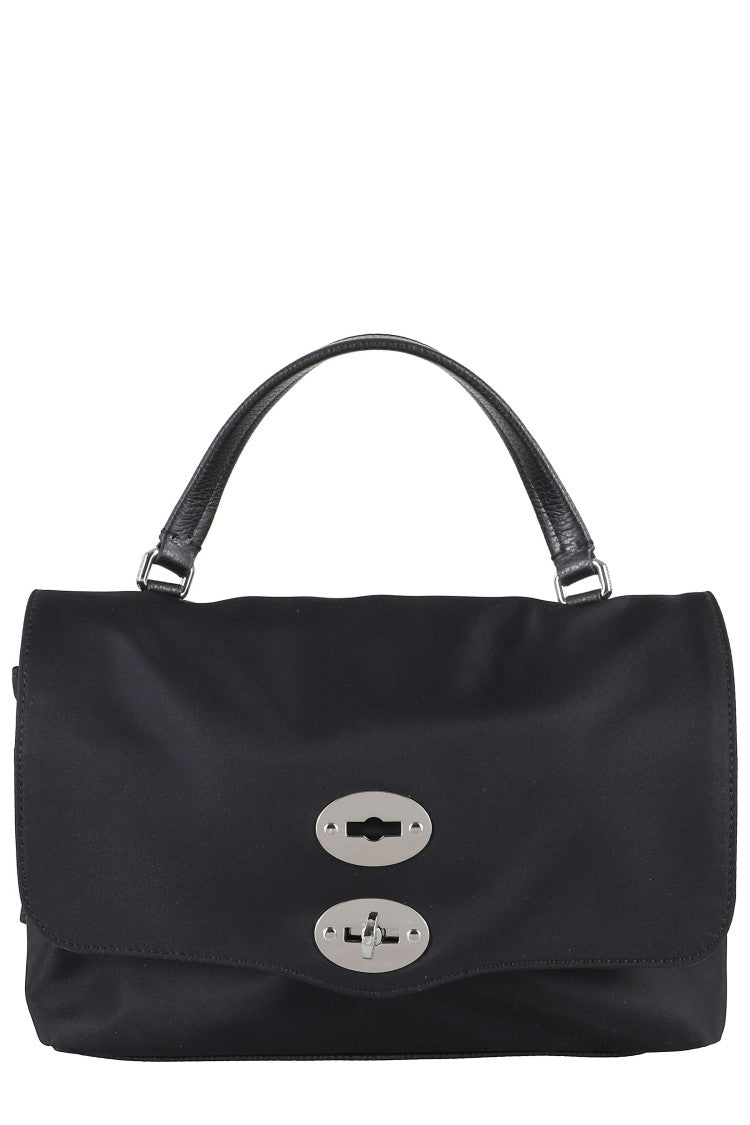 Zanellato Black Postina Rimboccata Tokyo S Swivel Buckle Nylon Shoulder Bag